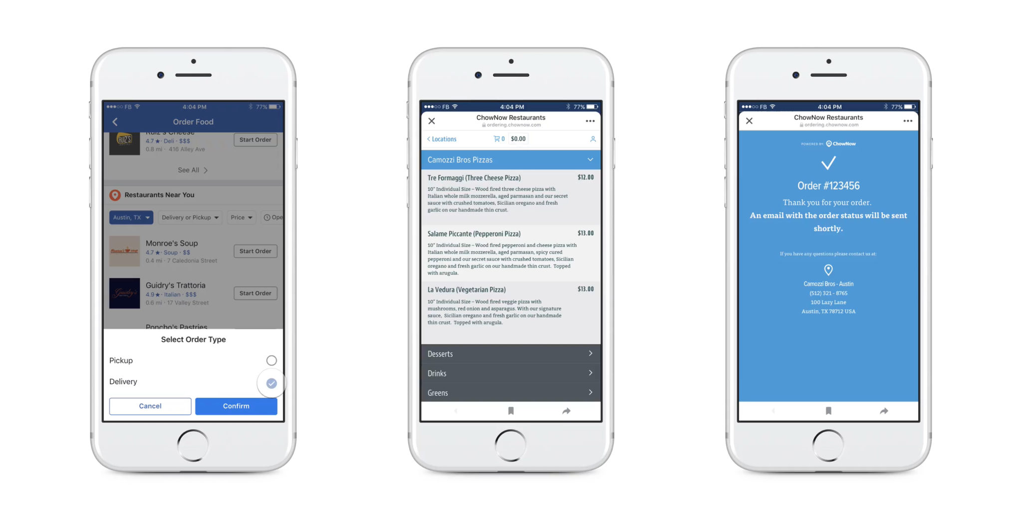 خدمة جديدة من الفيس بوك يتيح للمستخدمين طلب الطعام عبر تطبيقها أو موقعها مدونة نظام أون لاين التقنية