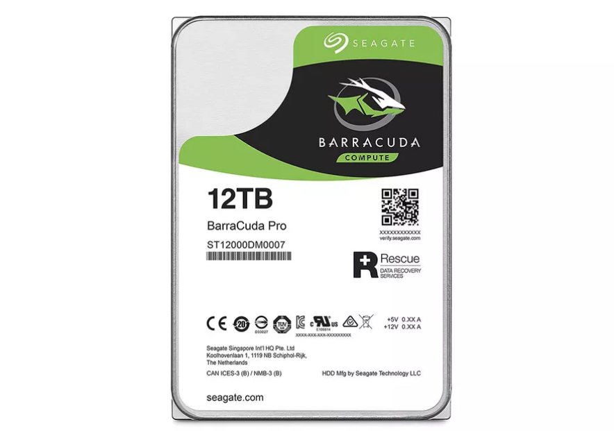 قرص BarraCuda Pro الصلب تطلقة شركة Seagate بسعة 12 تيرا بايت لتخزين الملفات مدونة نظام أون لاين التقنية