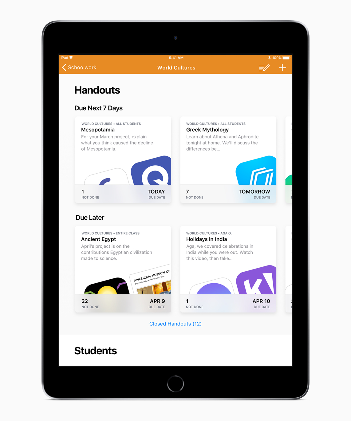 آبل تكشف عن تطبيقها الجديد Schoolwork للمدرسين مجاناً مدونة نظام أون لاين التقنية