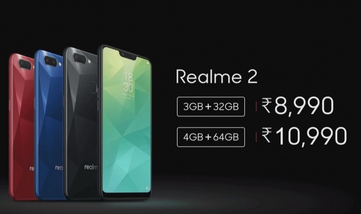 أوبو تزيح الستار عن جوال Realme 2 بشاشة كبيرة 6.2 إنش وبطارية ضخمة بسعر رخيص مدونة نظام أون لاين التقنية