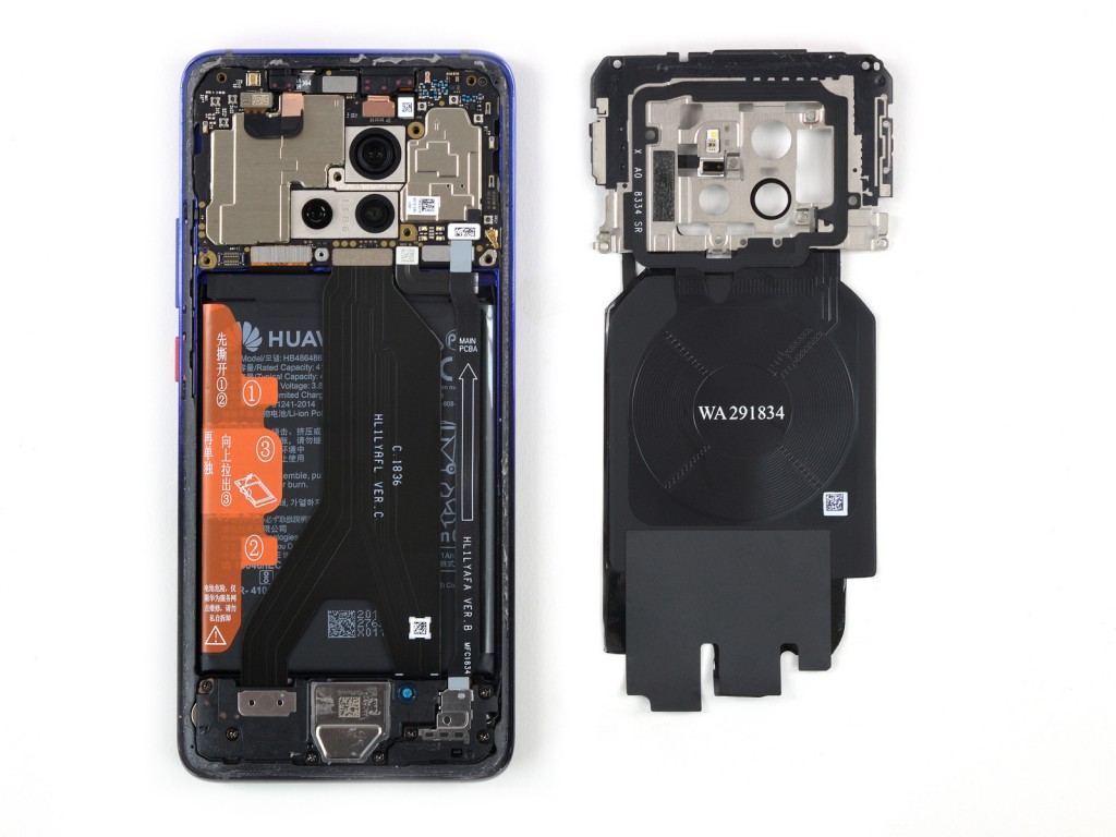 شاهد تفكيك هاتف هواوي الرائد Huawei Mate 20 Pro وتعرف على مكوناته الداخلية مدونة نظام أون لاين التقنية