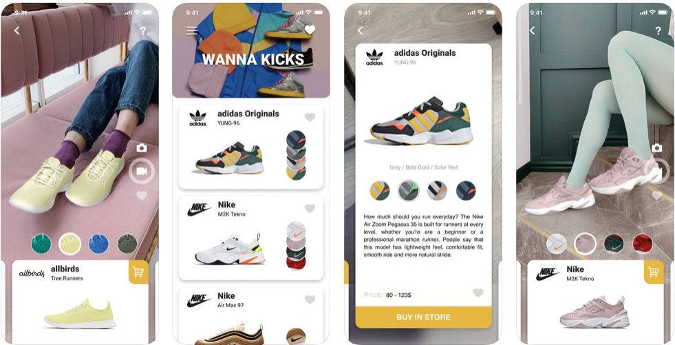 تطبيق Wanna Kicks يتيح لك تجربة أي حذاء يعجبك قبل شراءه عن طريق تقنيات الواقع المعزز مدونة نظام أون لاين التقنية