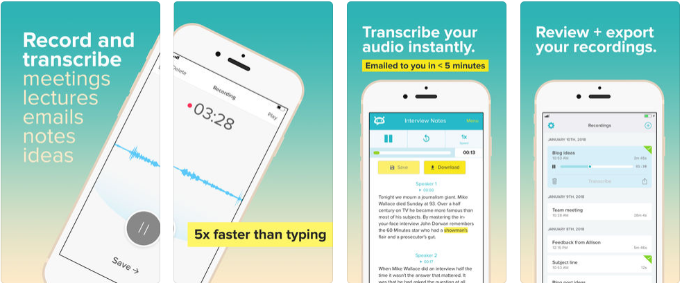 تطبيق Temi - Record and Transcribe يحول النصوص المكتوبة إلى مقاطع صوتية مدونة نظام أون لاين التقنية