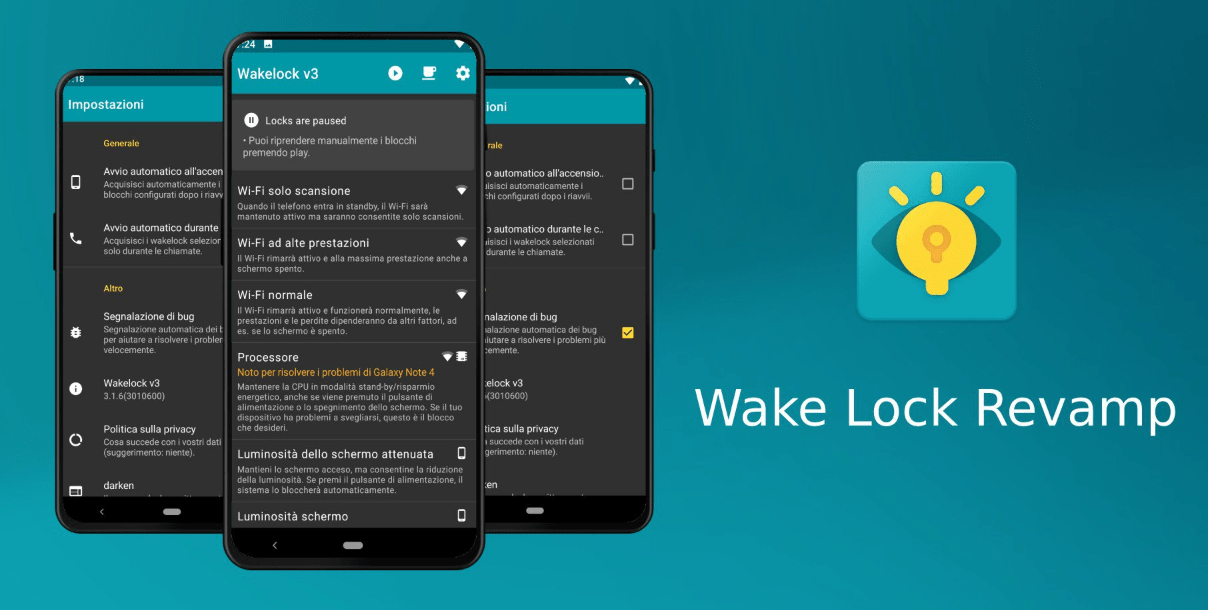 تطبيق Wakelock Revamp
