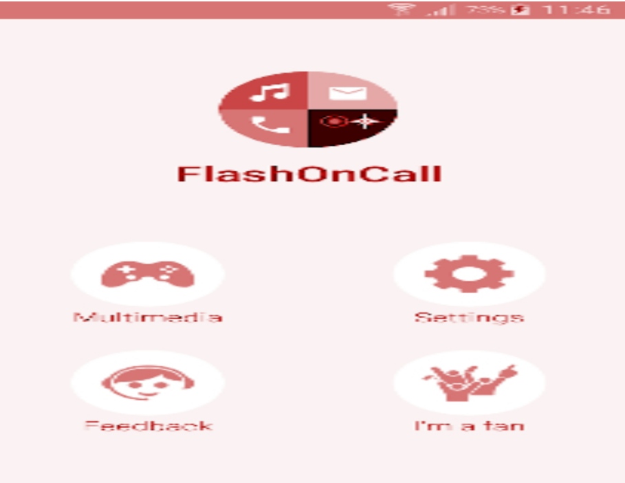  تطبيق (FlashOnCall (Call and App
