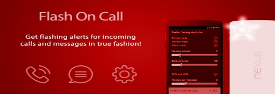 تطبيق فلاش أون كول flash on call