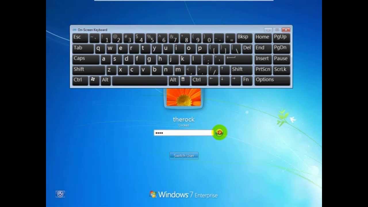 نسيت باسورد اللاب توب ويندوز 7