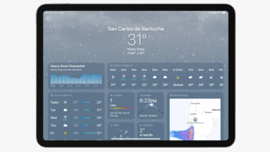 آبل تعلن رسمياً عن إطلاق تطبيق Weather على أجهزة الآيباد مدونة نظام أون لاين التقنية